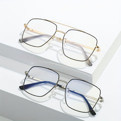Clear Lens Glasses for Students Metal Nearsighted Spectacles