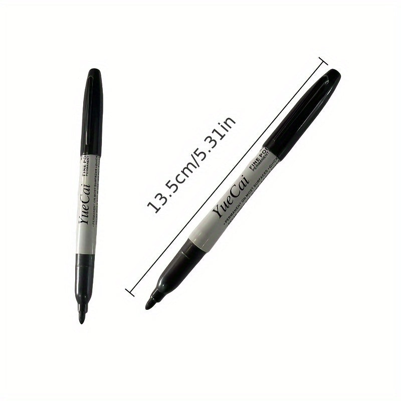 Set of 8 Thin Tip Permanent Marker Pens