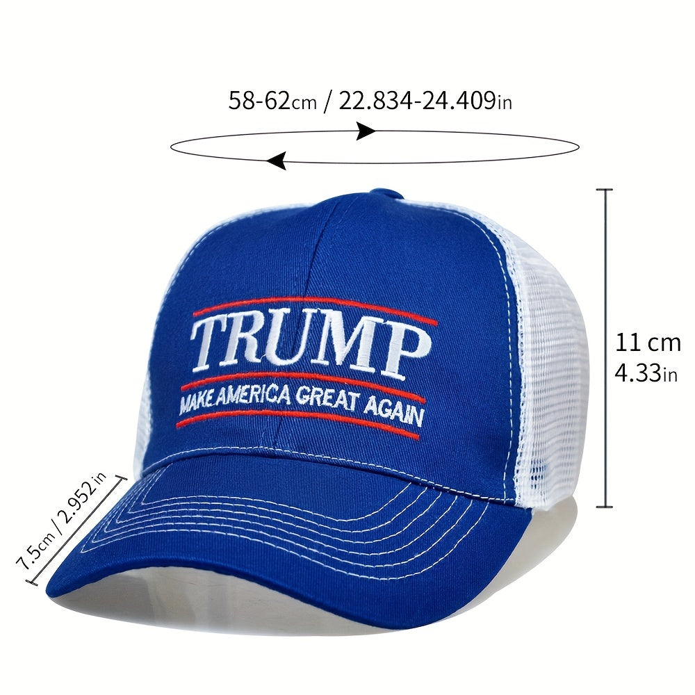 Letter Embroidery Mesh Trucker Hat Baseball Cap