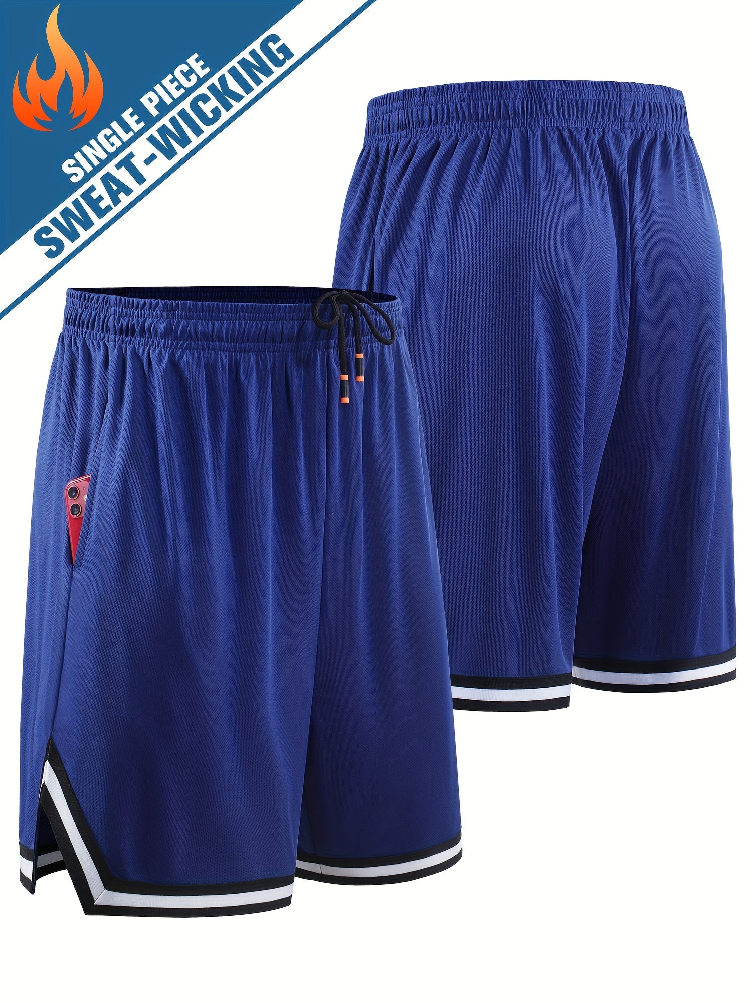 Men's Breathable Basketball Shorts Quick Drying Running Shorts