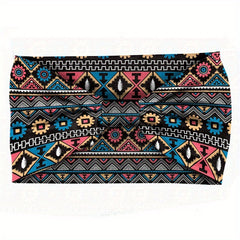 Boho Style Printed Elastic Knotted Headband Wide Brim Hairband