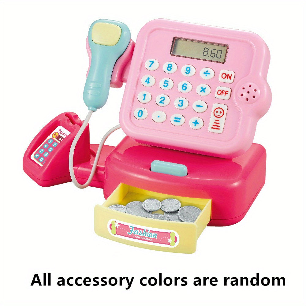 Kids Mini Supermarket Cashier Model with Light & Sound Effects