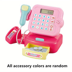 Kids Mini Supermarket Cashier Model with Light & Sound Effects