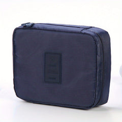 Solid Zipper Storage Bag Portable Travel Accessories Cosmetic Bag