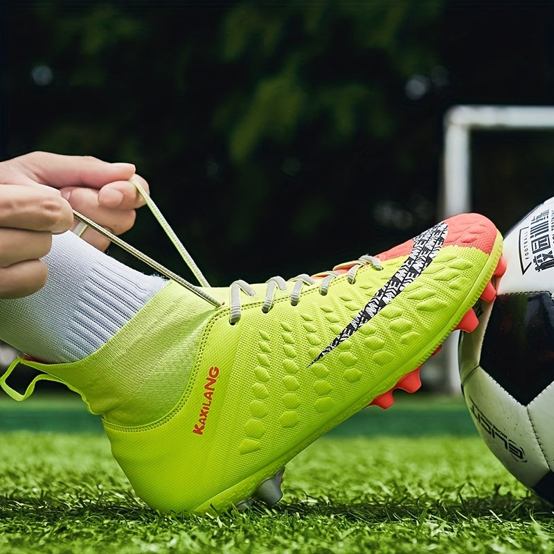 Boys Non Slip Football Cleat With Spikes Outdoor Soccer Shoes