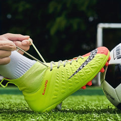 Boys Non Slip Football Cleat With Spikes Outdoor Soccer Shoes