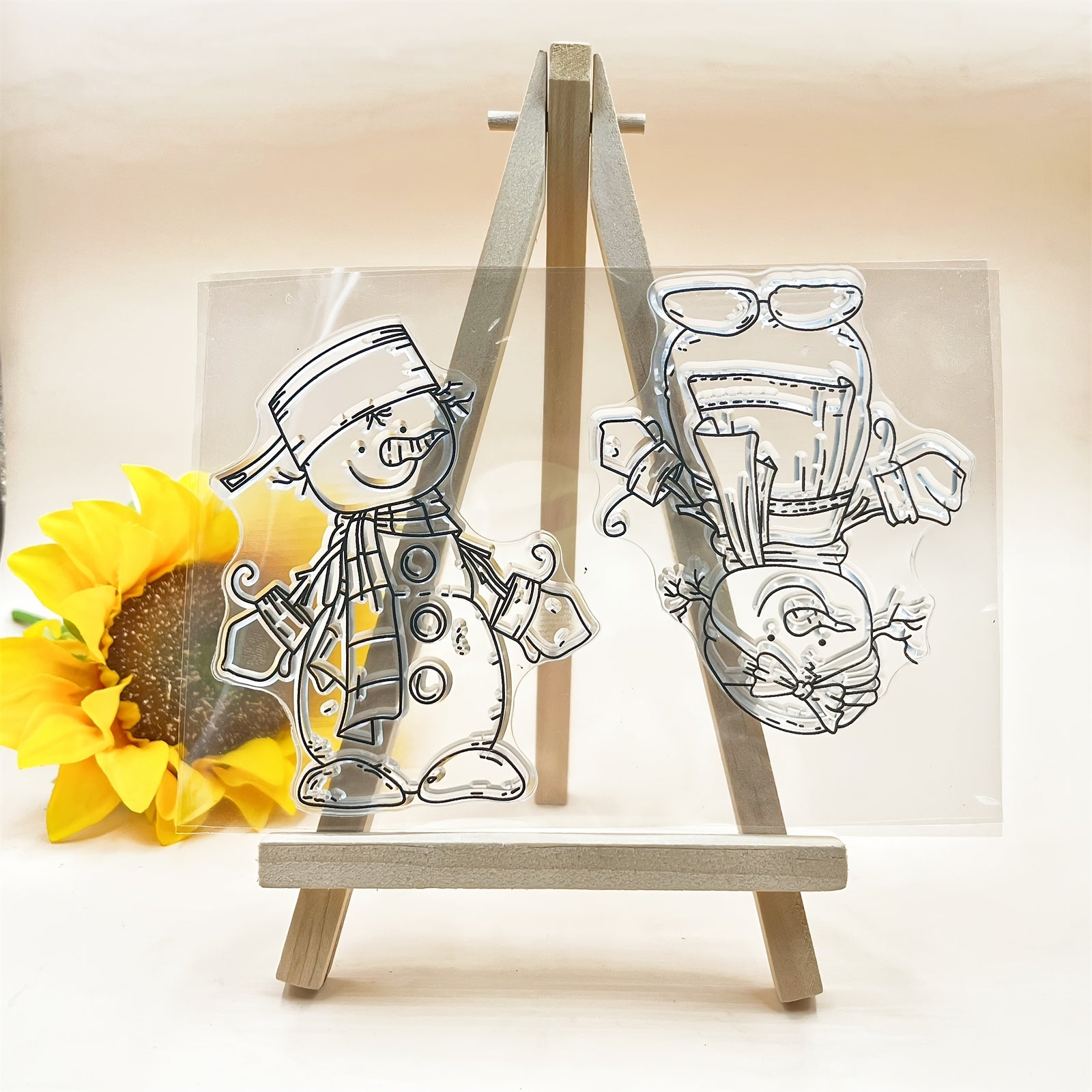 Snowman Transparent Silicone Stamp