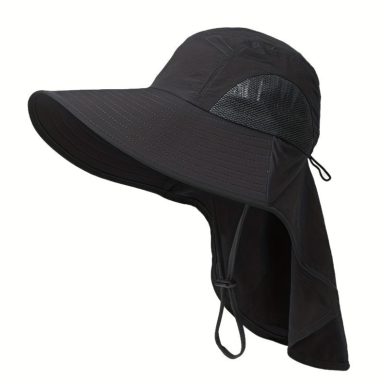 Mesh Boonie Hat with Neck Flap for Outdoor Activities