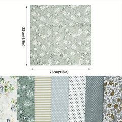 7pcs Cotton Fabric DIY Patchwork Bundle Fat Quarter Quilt Squares