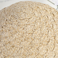 Ruffle Brim Sun Hat with Bowknot, Crochet Straw Beach Hat