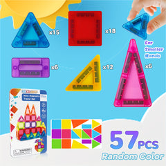 57pcs Mini Magnetic Building Blocks Small Size Iron Box Creative Stacking Toy