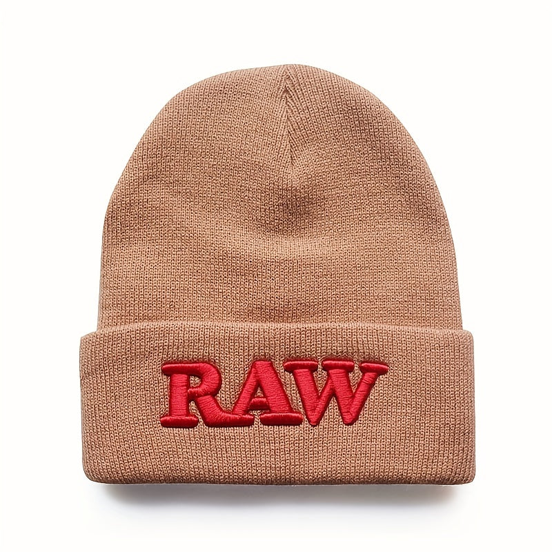 RAW Embroidered Beanie Hat