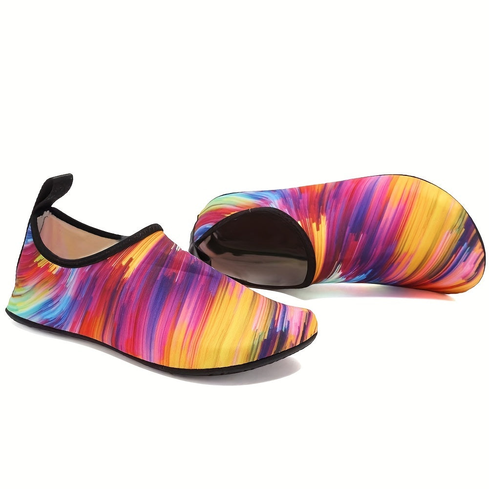Women's Beach Wading Shoes Colorful Slip On Quick Drying Aqua Shoes
