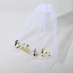 Bride To Be Veil Bachelorette Party Veil Wedding Accessories