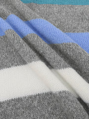  Colorblock Round Neck Sweater