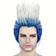 Short Straight Cosplay Wig Men Synthetic Hair Halloween Anime Party