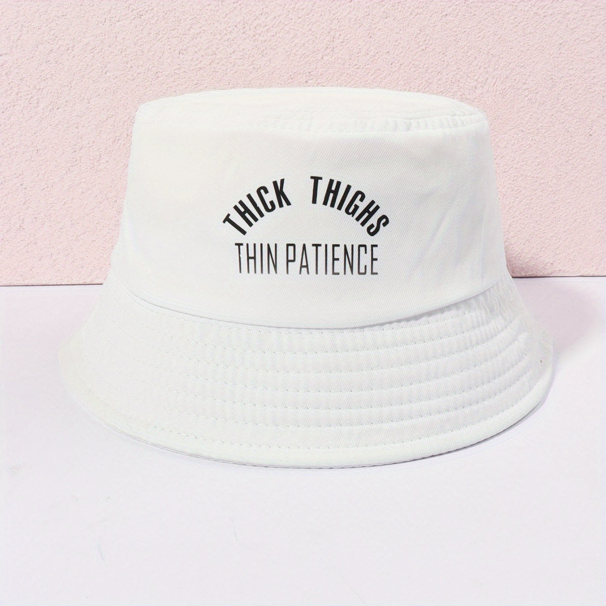 Thick Thighs Print Bucket Hat Unisex Beach Travel Sun Hat