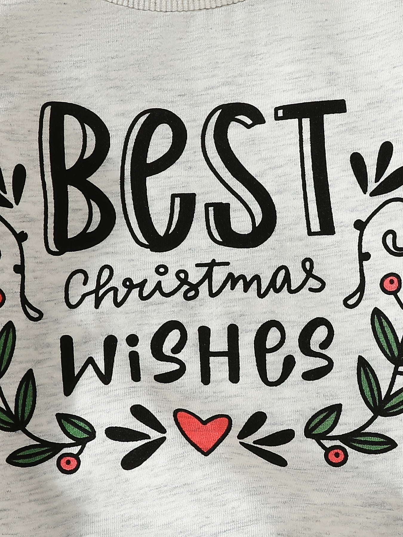 Baby Christmas Sweatshirt Kids Round Neck Casual Pullover Top