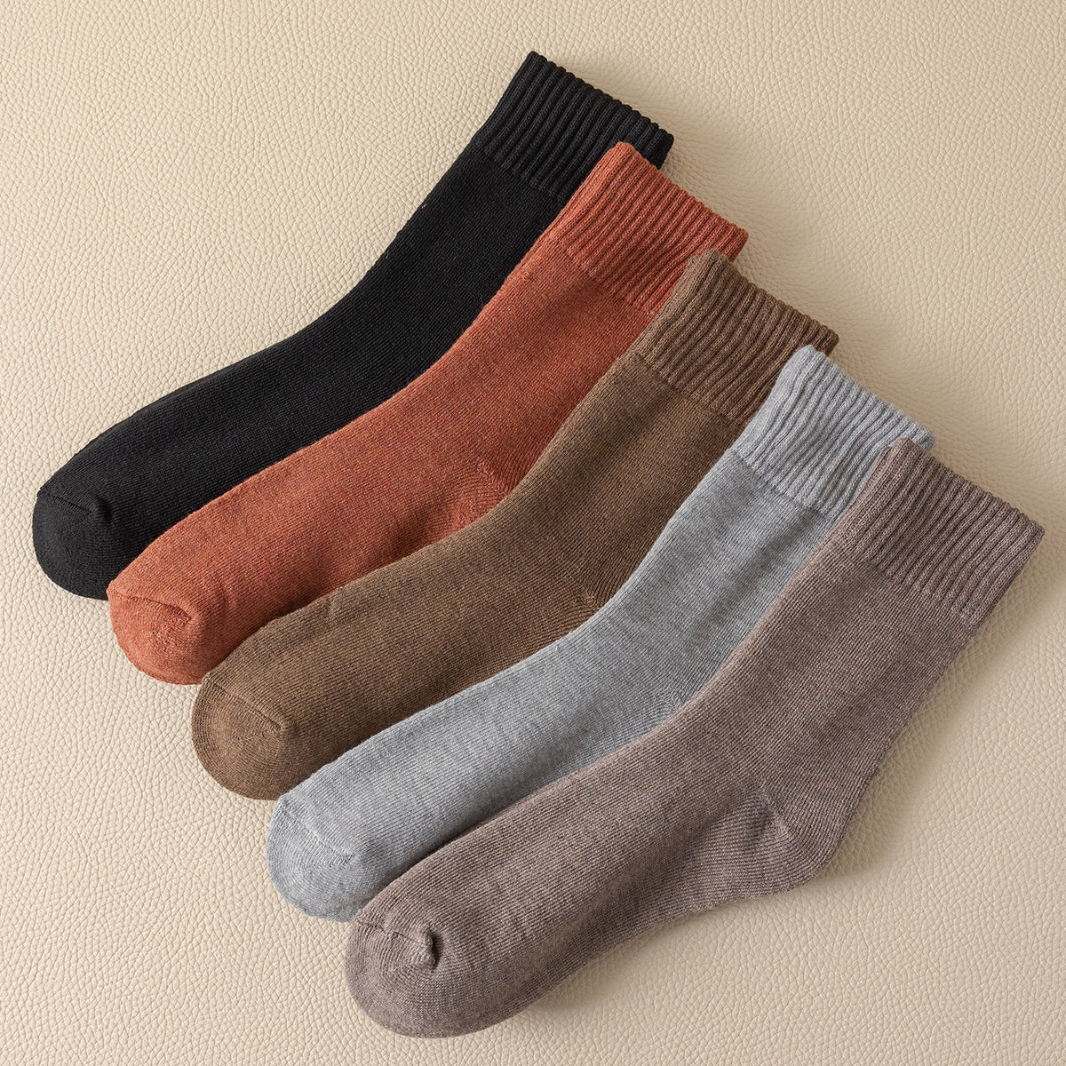 5 Pairs Winter Thermal Snow Crew Socks Women's Stockings & Hosiery