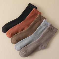 5 Pairs Winter Thermal Snow Crew Socks Women's Stockings & Hosiery