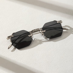 Men's Metal Rimless Sunglasses UV Protection