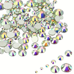800pcs Round Nail Art Flat Backs Acrylic Rhinestones