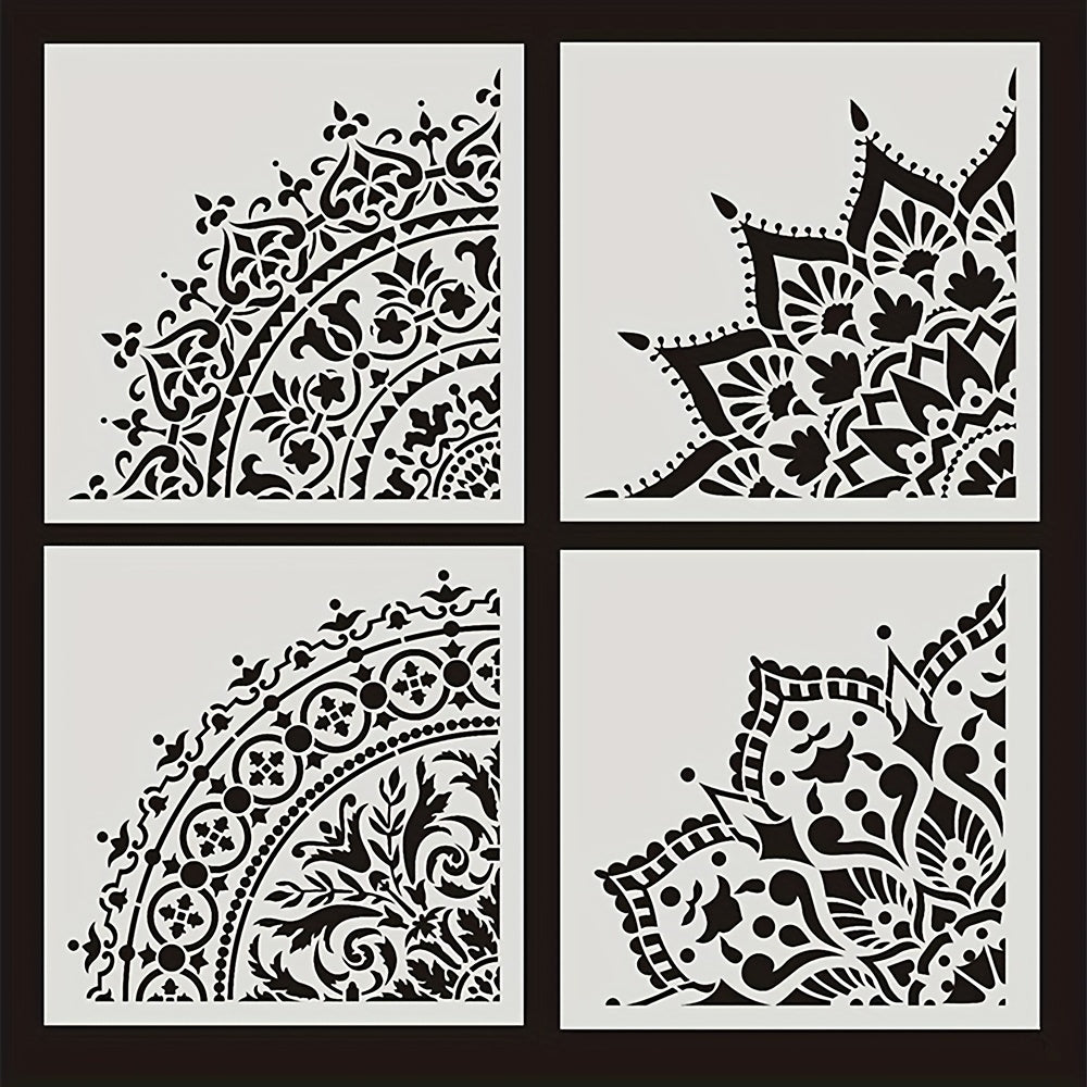 Round Pattern Painting Stencil Lace Ruler DIY Painting Tools