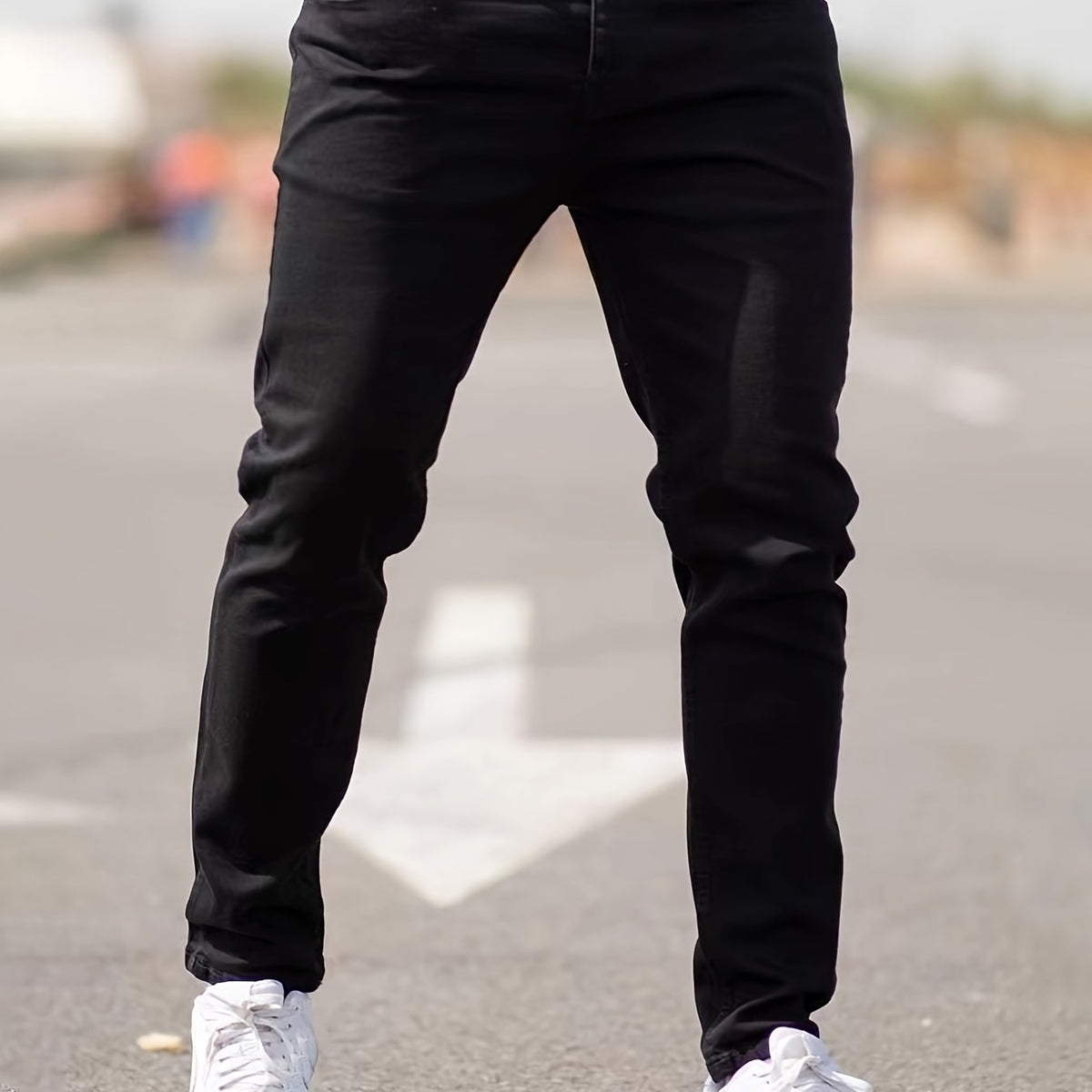 Men's Straight Jeans for Spring and Autumn