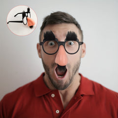 6pcs Mustache Glasses Set Spoof Ball Decorations Clown Cosplay Prop Gift