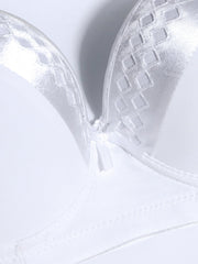  Bow Push Up Solid Bra Women's Sexy Bralette