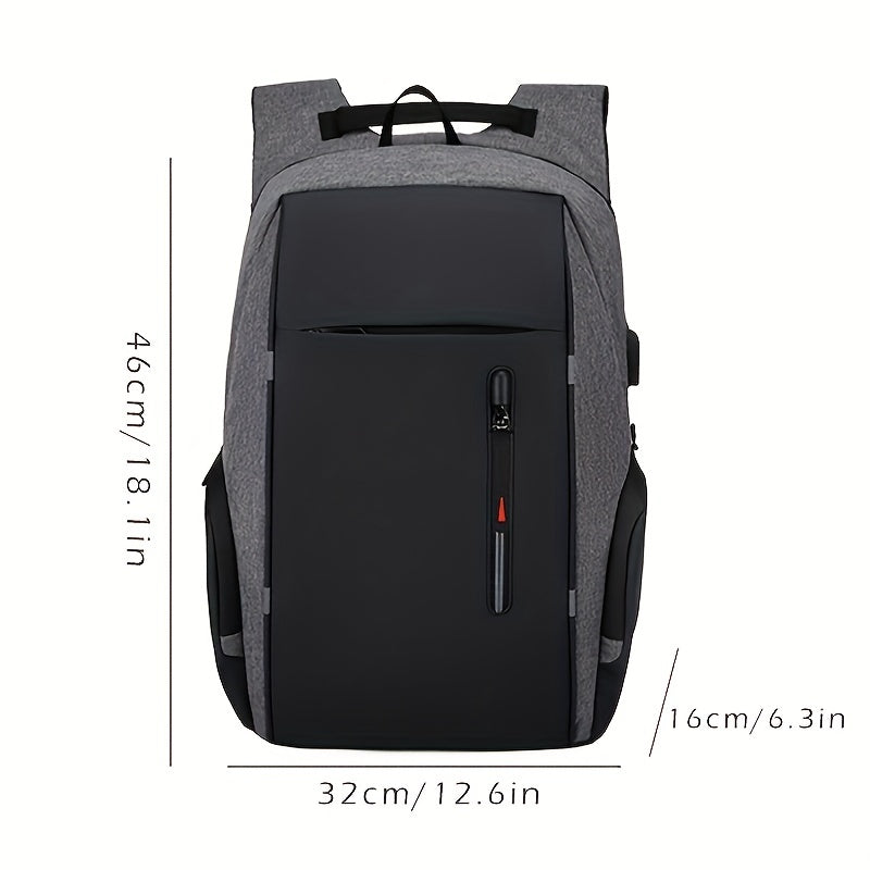 Men's Anti Theft Laptop Business Backpack with USB Charging Port