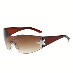 Y2K One Piece Gradient Sunglasses UV400