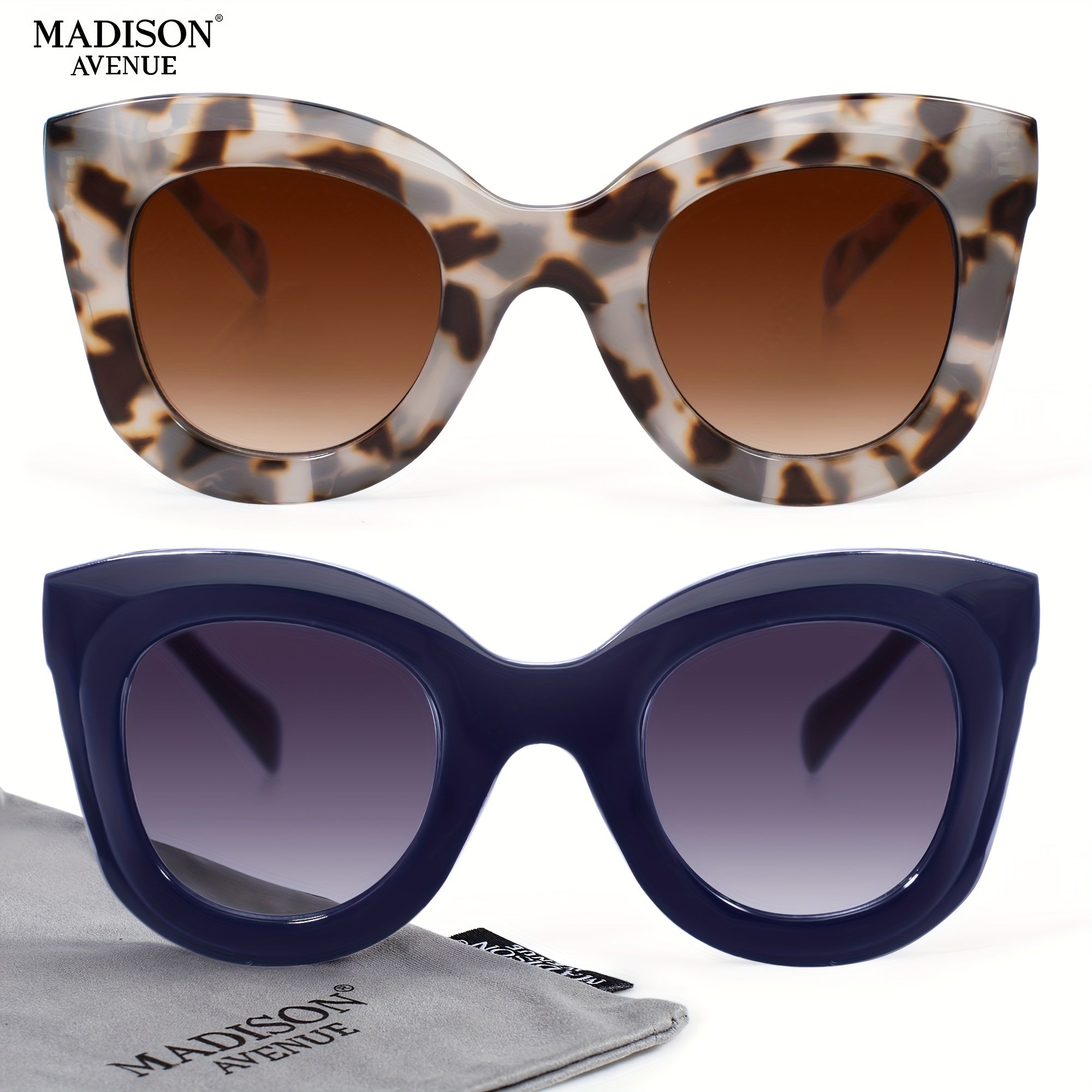 Y2K Cat Eye Sunglasses Gradient Glasses Beach Party Club UV400