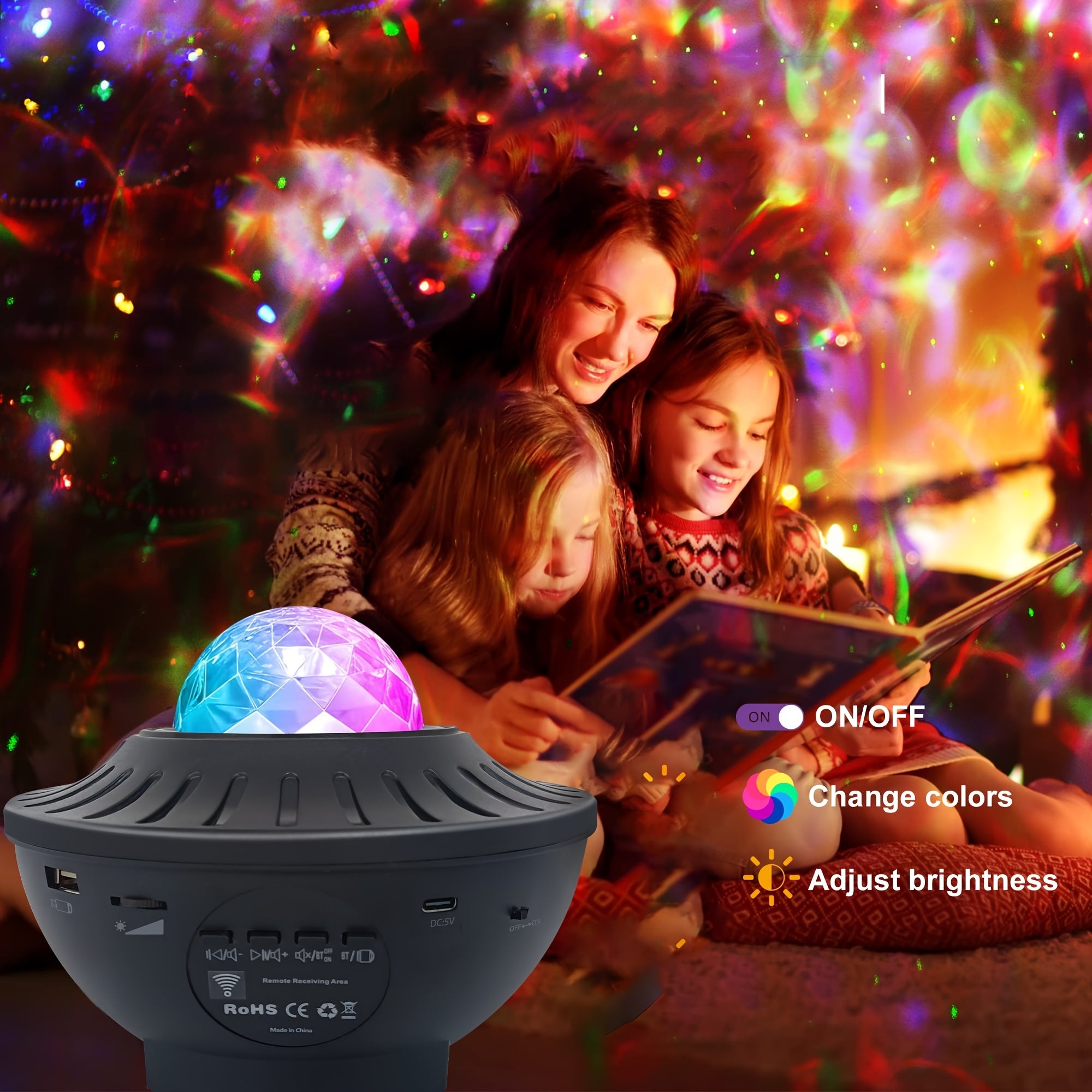 Galaxy Projector Star Night Light With Voice Control