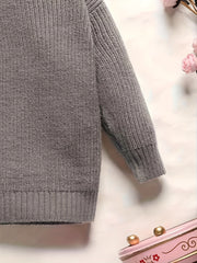Baby Boys Long Sleeves Crew Neck Knit Sweaters Pullovers For Spring Autumn