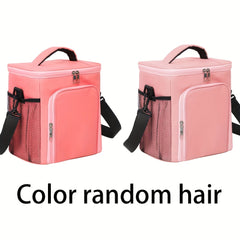 Insulated Lunch Bag with Garland Letters, Large Capacity, Double Deck