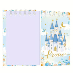 6pcs Prince And Princess Mini Notebooks Castle Crown Notepad