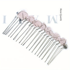 Witch's Raw Stone Hair Comb Wrap Hair Accessories