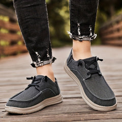 Men's Canvas Loafer Shoes Lightweight Slip On Casual Sneakers