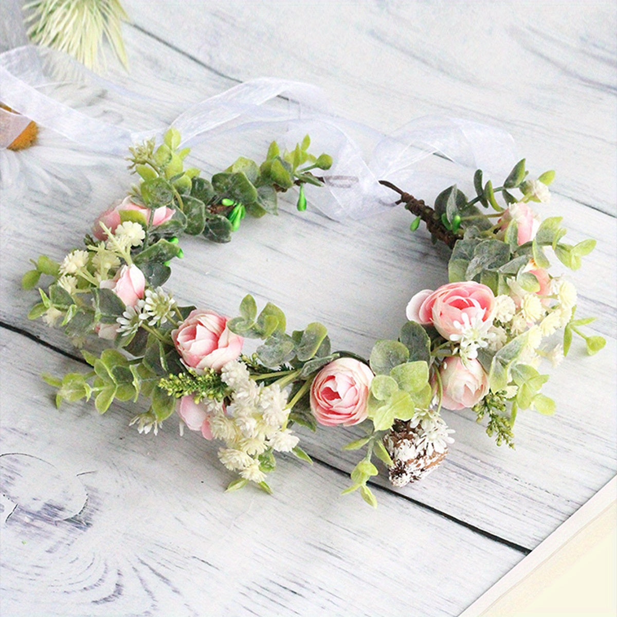 Flower Hair Wreath Garland Crown Headdress Wedding Accessories