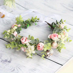 Flower Hair Wreath Garland Crown Headdress Wedding Accessories