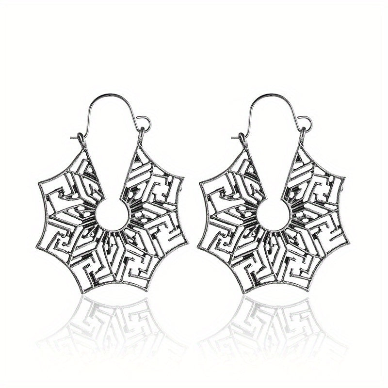 Spider Wed Dangle Earrings Bohemian Style Alloy Jewelry Female Gift