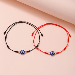 2pcs Devil Eye Knot Adjustable Bracelets