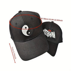 Yin Yang Embroidered Baseball Cap Hip Hop Sun Hat