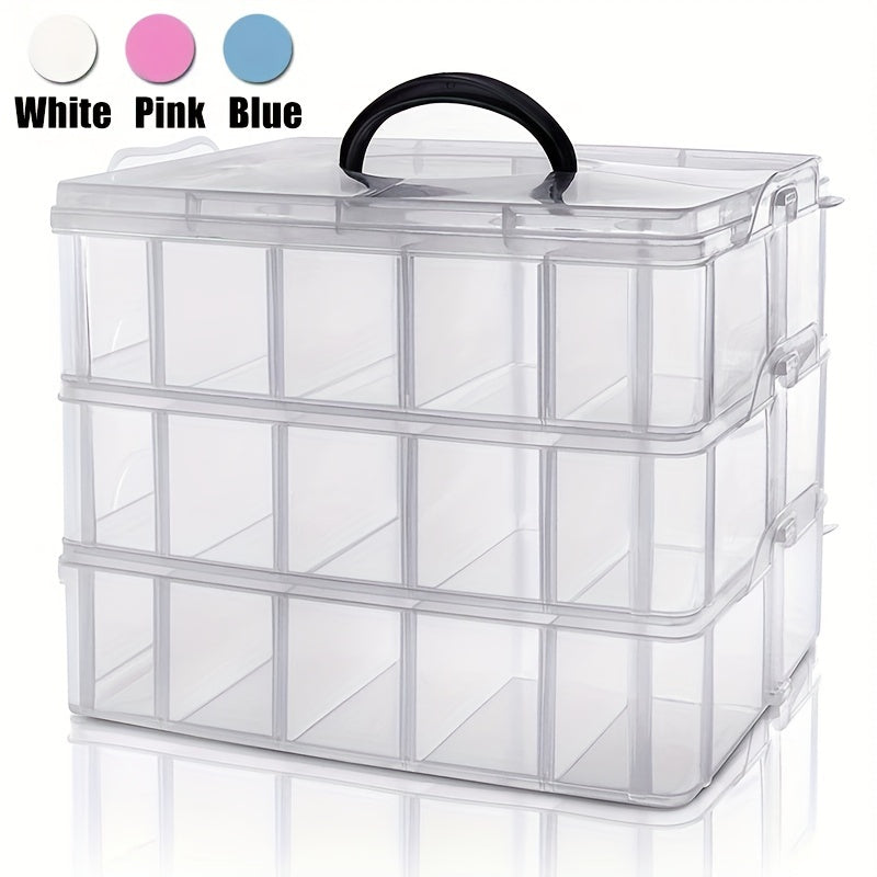 3 Tiers Stackable Storage Box Bead Organizers And Storage Container