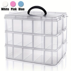 3 Tiers Stackable Storage Box Bead Organizers And Storage Container