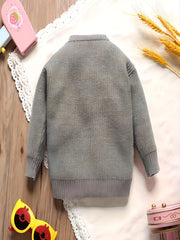 Baby Boys Long Sleeves Crew Neck Knit Sweaters Pullovers For Spring Autumn