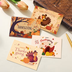 6pcs Thanksgiving Greeting Card w/ Envelope