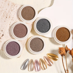 Chrome Nail Powder Mirror Effect Pigment Glitter Dust Kit for Nail Art