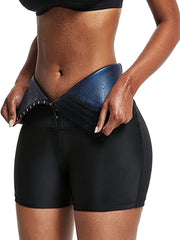 High Waist Yoga Sauna Sweat Shorts Women's Activewear